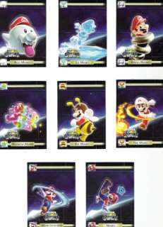 Nintendo Super Mario Galaxy Stand Up Card Set of 8 Wii  