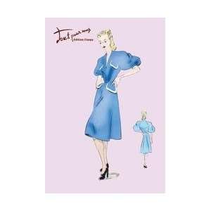  Casual Blue Dress 20x30 poster