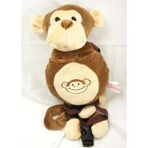 Plush BackPack With Harness   Monkey