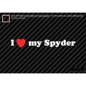  I Love my Spyder   MR2   Sticker   Decal   Die Cut 