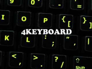 English US Glowing Fluorescent keyboard stickers are vibrant, bright 