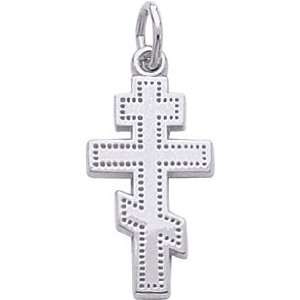  Rembrandt Charms Greek Cross Charm, Sterling Silver 
