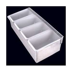  Condiment Holder / Fruit Tray (Four / 4 Pint) Stainless 