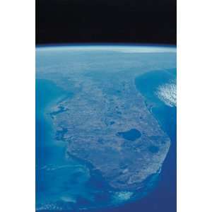  View of Florida Peninsula From Space PREMIUM GRADE Rolled 