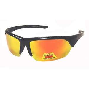  SunSport Sunglasses Sports Wrap Half Rim Polycarbonate 