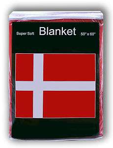 DENMARK Danish Flag FLEECE BLANKET Snuggie Dannebrog Scandinavian 
