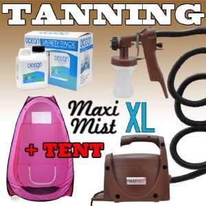 Maxi Mist XL PINK TENT Sunless Spray Tanning KIT Machine Airbrush Tan 