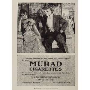 1907 Original Print Ad Murad Cigarettes S. Anargyros   Original Print 