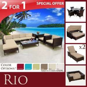   & DINING SET & 2CANCUN & SUNBED & SML DOGBED Patio, Lawn & Garden