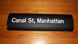   SUBWAY COLLECTIBLE ROLL SIGN MAN CAVE ART CANAL STREET MANHATTAN NY