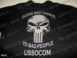 SOCOM Navy Seals Delta Force Spec Op T shirt S XL BLACK  