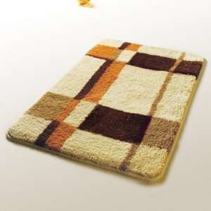  Naomi   [Checker] Wool Throw Rugs (17.7 by 25.6 inches 