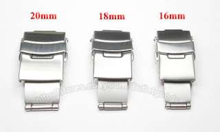 16mm 18mm 20mm Watch Band Strap Deployment Clasp Buckle  
