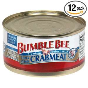 Bumble Bee Fancy White Crabmeat, 6 Ounce Cans (Pack of 12)  