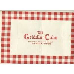  The Griddle Cake Placemat Toledo Ohio 
