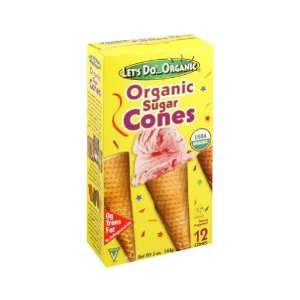 LetS DoOrganics Organic Sugar Ice Cream Cones ( 12x5 OZ)  