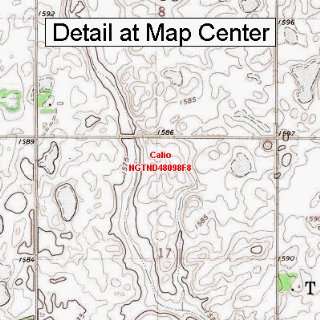  USGS Topographic Quadrangle Map   Calio, North Dakota 