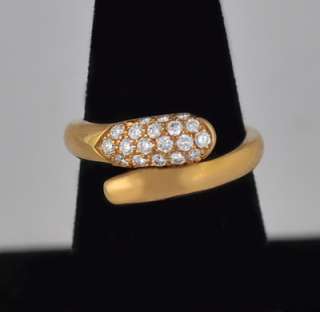Bulgari Bvlgari Diamond 18k Yellow Gold Ring  