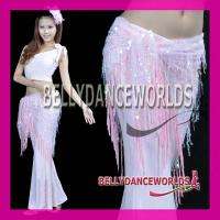 NEW BELLY DANCE HIP SCARF SKIRT WRAP BELT SHAWL 8 COLOR  