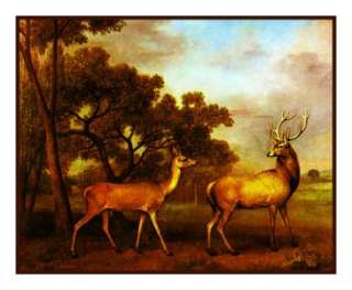 Naturalist Stubbs Red Deer Counted Cross Stitch Chart Free Ship USA 