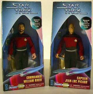 Star Trek Set of 2 SPENCERS 9 Action Figure Pic/Riker  
