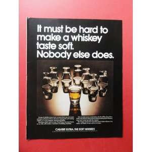  Calvert Extra whiskey,1972 print advertisement (upside 