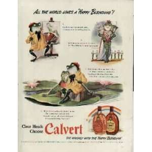   Ad.  1942 Calvert Blended Whiskey Ad, A4345. 