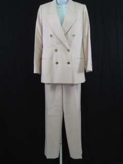 BURBERRYS Pink Wool Blazer Jacket Pants Suit Sz 8  