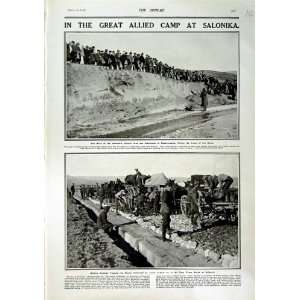  1916 SALONIKA SOLDIERS CAMP BRITISH SAPPERS WAR LABOUR