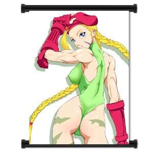  Street Fighter Anime Game Cammy Fabric Wall Scroll Poster 