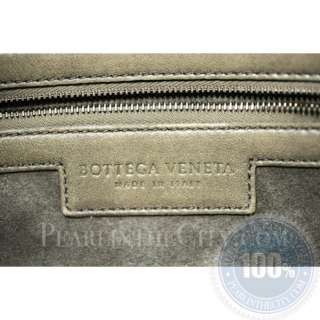 Bottega Veneta Crocodile Leather Tote Handbag Gray Tan  