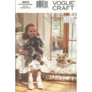  Vogue Craft 8832 25 Stuffie Faux FUR DOG & CAT Animal 