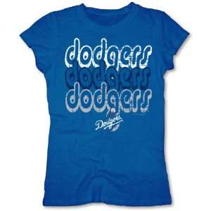    Los Angeles Dodgers Royal Girls Crewneck T Shirt