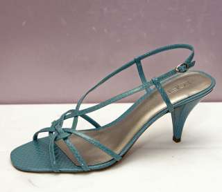Anne Taylor Loft leather snake strappy sandal size 9.5  