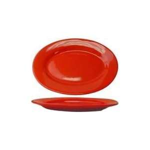  International Tableware, Inc. Cancun Crimson Platter   12 