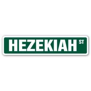  HEZEKIAH Street Sign name kids childrens room door bedroom 