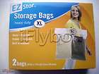 EZ Stor 2 Heavy Duty XL Large Zip Bags 20.