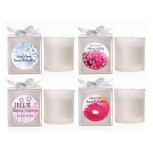   Spring Theme Frosted Votive Candle Favors