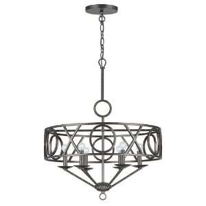  Odette Collection 6 Light 25 English Bronze Wrought Iron 