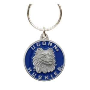  Connecticut Huskies Pewter Keychain