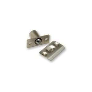  Ball Catch Mortise Strike Plate Radius Satin Nickel 2 1/4 