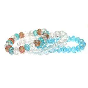  Set of 3 Beautiful Crystal Bracelets   Stretchy Jewelry