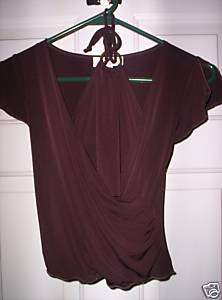 NWT GIRLS BROWN AMY BYER TOP SIZE M 8 10 $30.00  