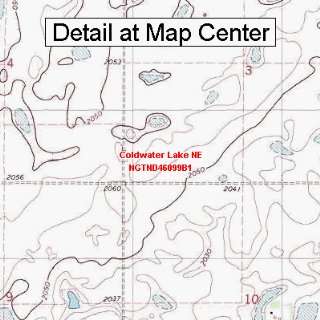  USGS Topographic Quadrangle Map   Coldwater Lake NE, North 