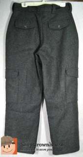 Mens CABELAS Gray Heavy Wool HUNTING Pants 34 x 29 Outdoor Cargo 