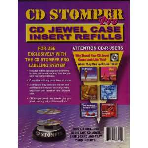  Stomp Inc. CD Stomper Pro CD Jewel Case Inserts Refill 