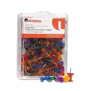  Universal  Plastic Head Gemstone Color Push Pins, Steel 3 