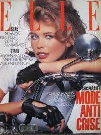 young CLAUDIA SCHIFFER clippings 3 covers Vogue ELLE  