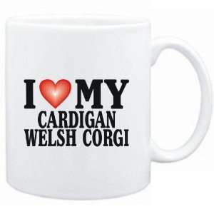  Mug White  I LOVE Cardigan Welsh Corgi  Dogs