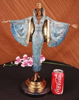   Fashion Lady Bronze Statue Figurine Sculpture Art Marble Sculpture